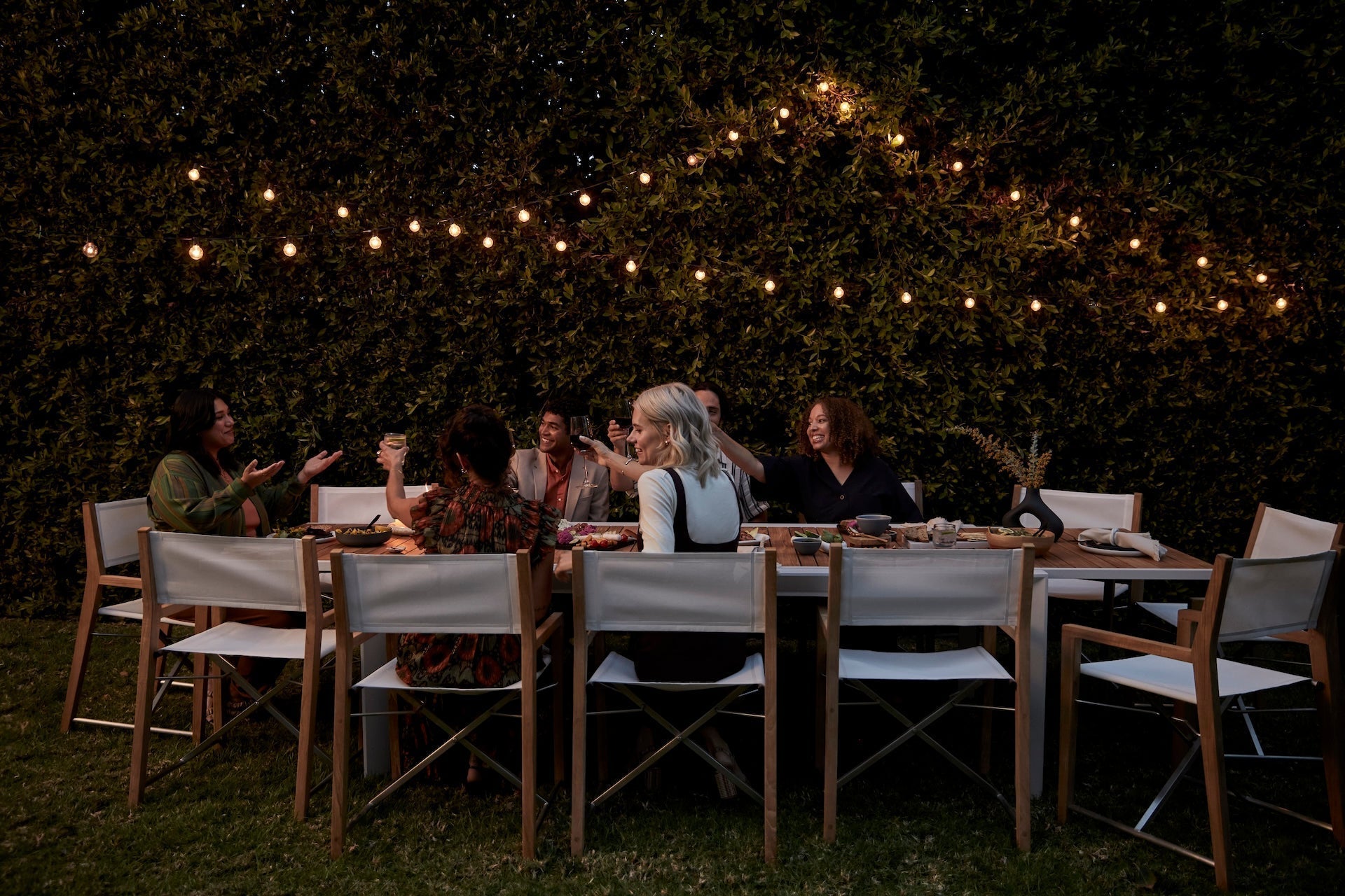 enjoy dinner at Teak + Aluminum Outdoor Expandable Dining Table https://liveouter.com/