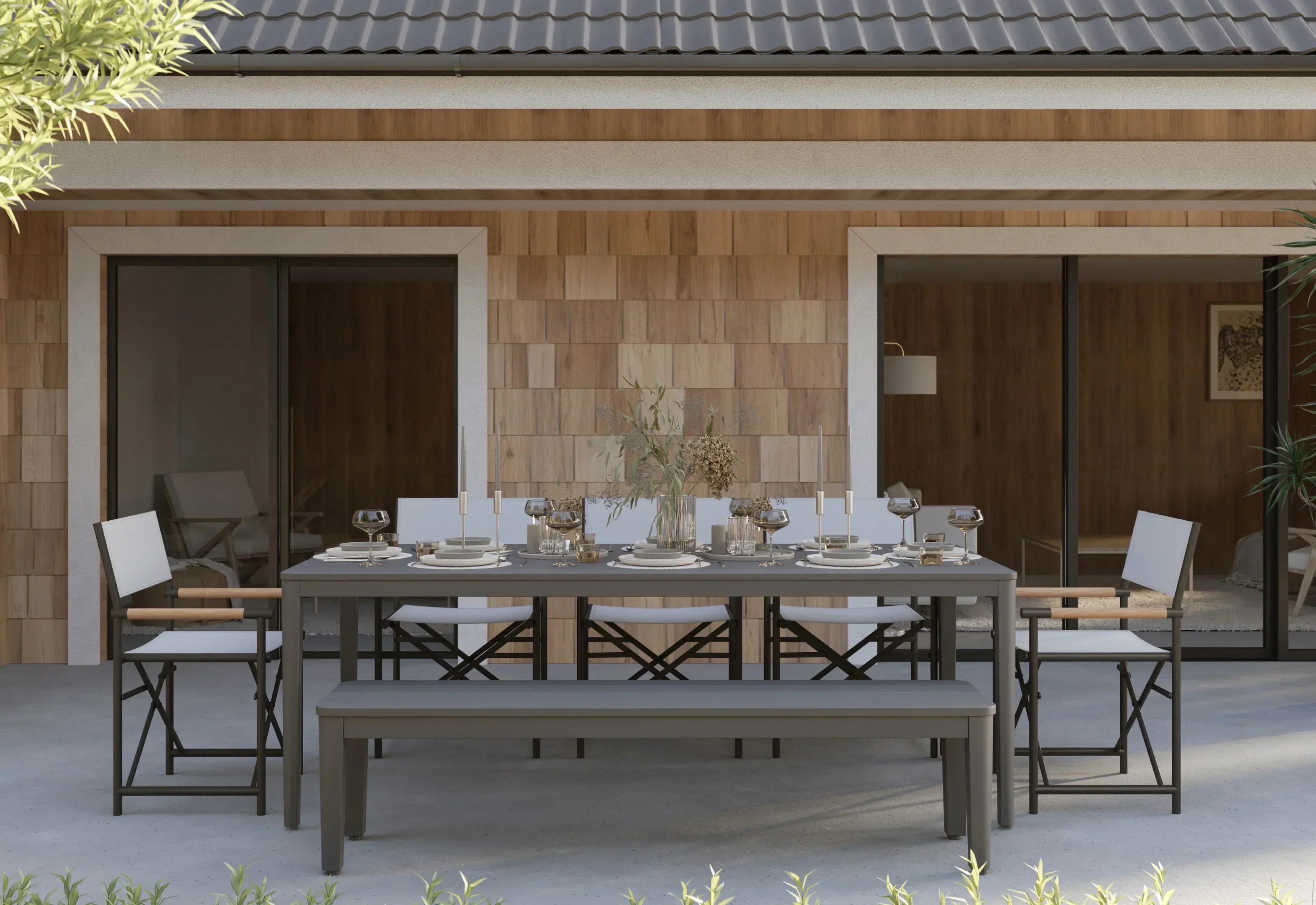 Aluminum Outdoor Rectangular Dining Table https://liveouter.com/