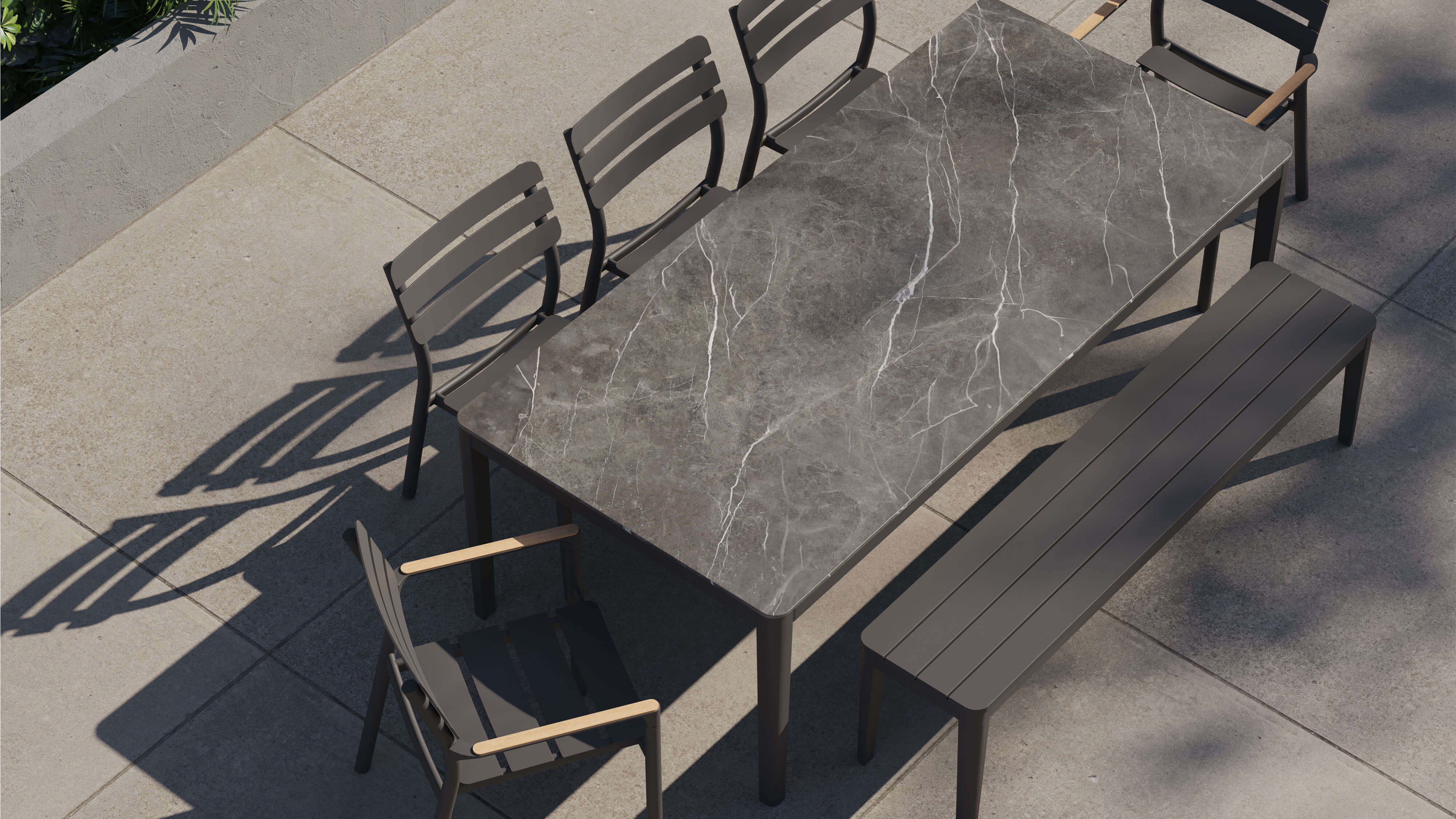 Contemporary Outdoor Dining Set | Outer