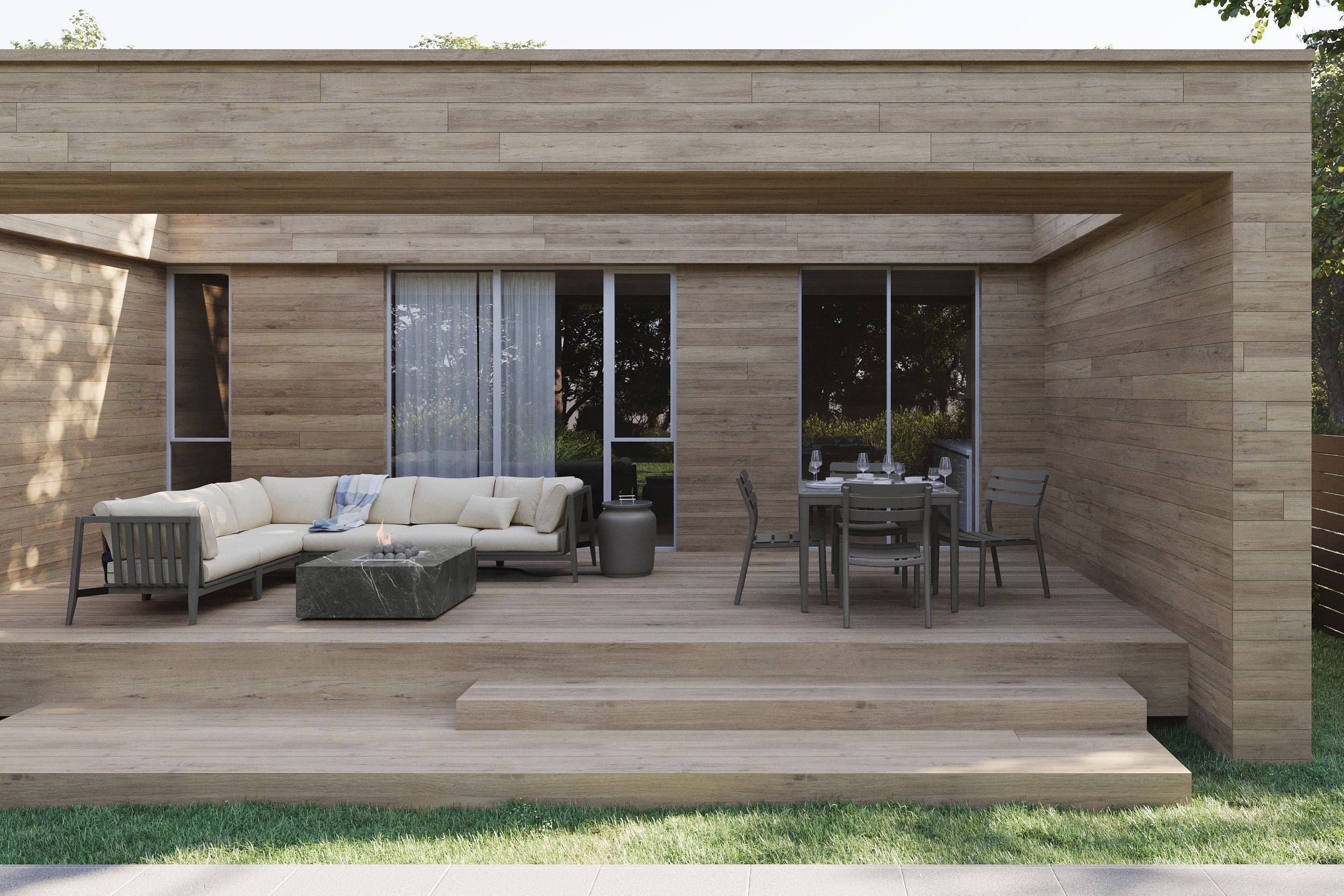 Aluminum Outdoor Square Dining Table + 4 Aluminum Director's Chairs https://liveouter.com/