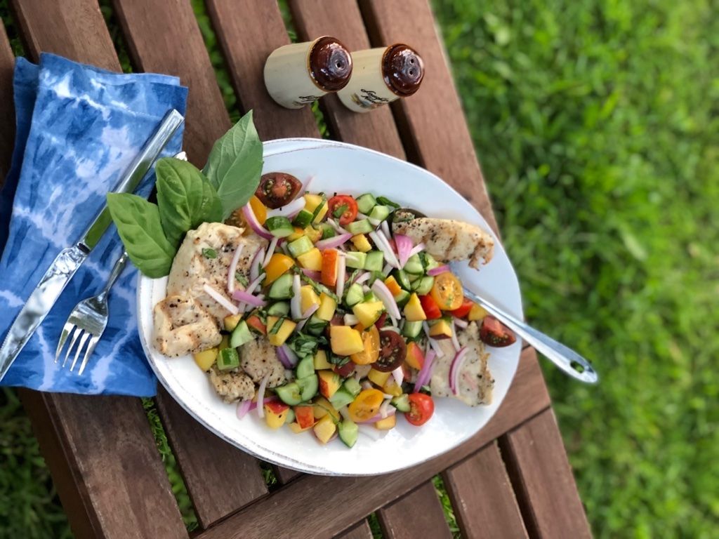 Summer on a Plate: Crave & Cook’s Grilled Chicken and Peach Salad
