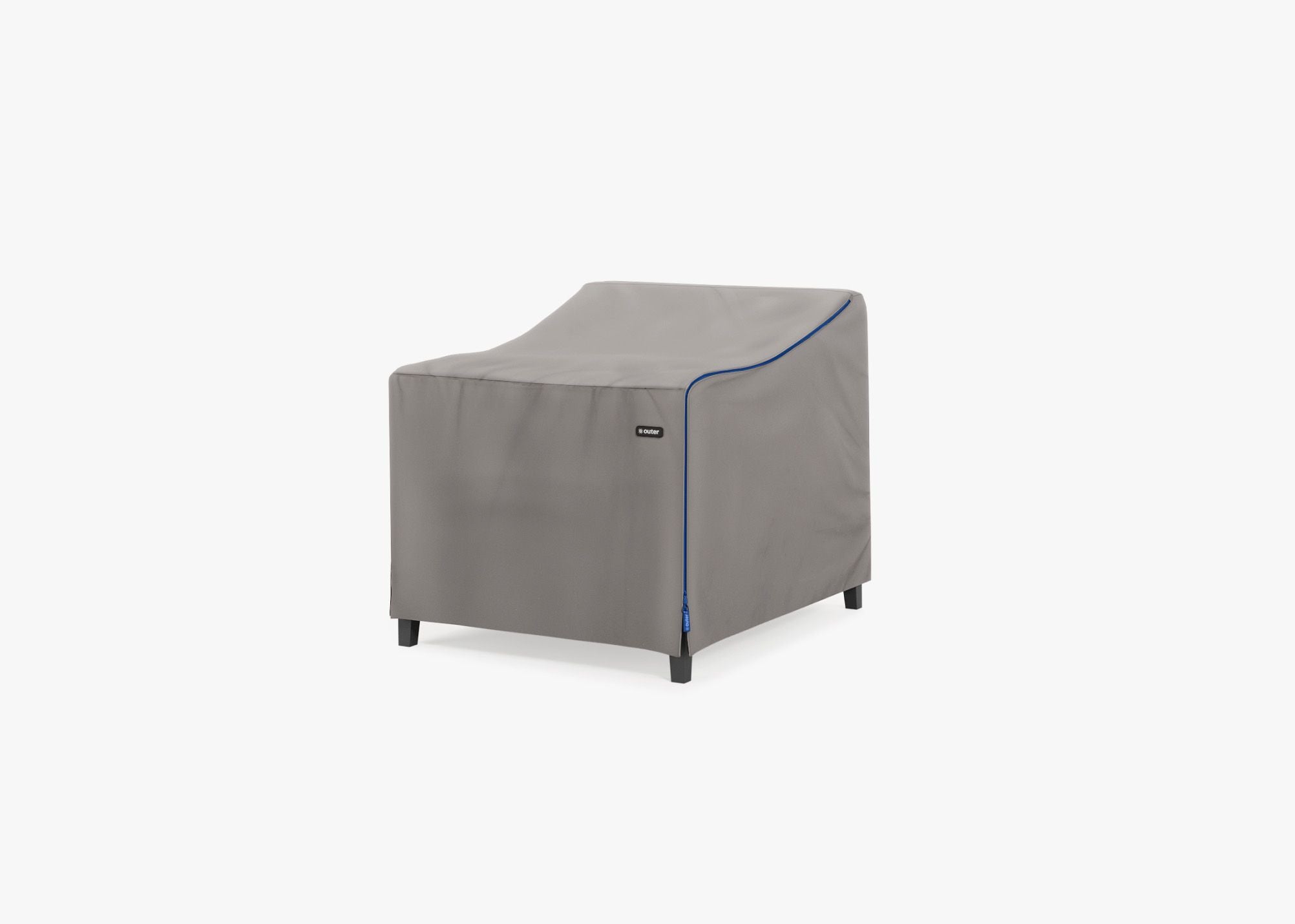 Cover for Aluminum Armchair, left 3/4. Protect your Outer seating from rain, dirt, and snow. #title_default title