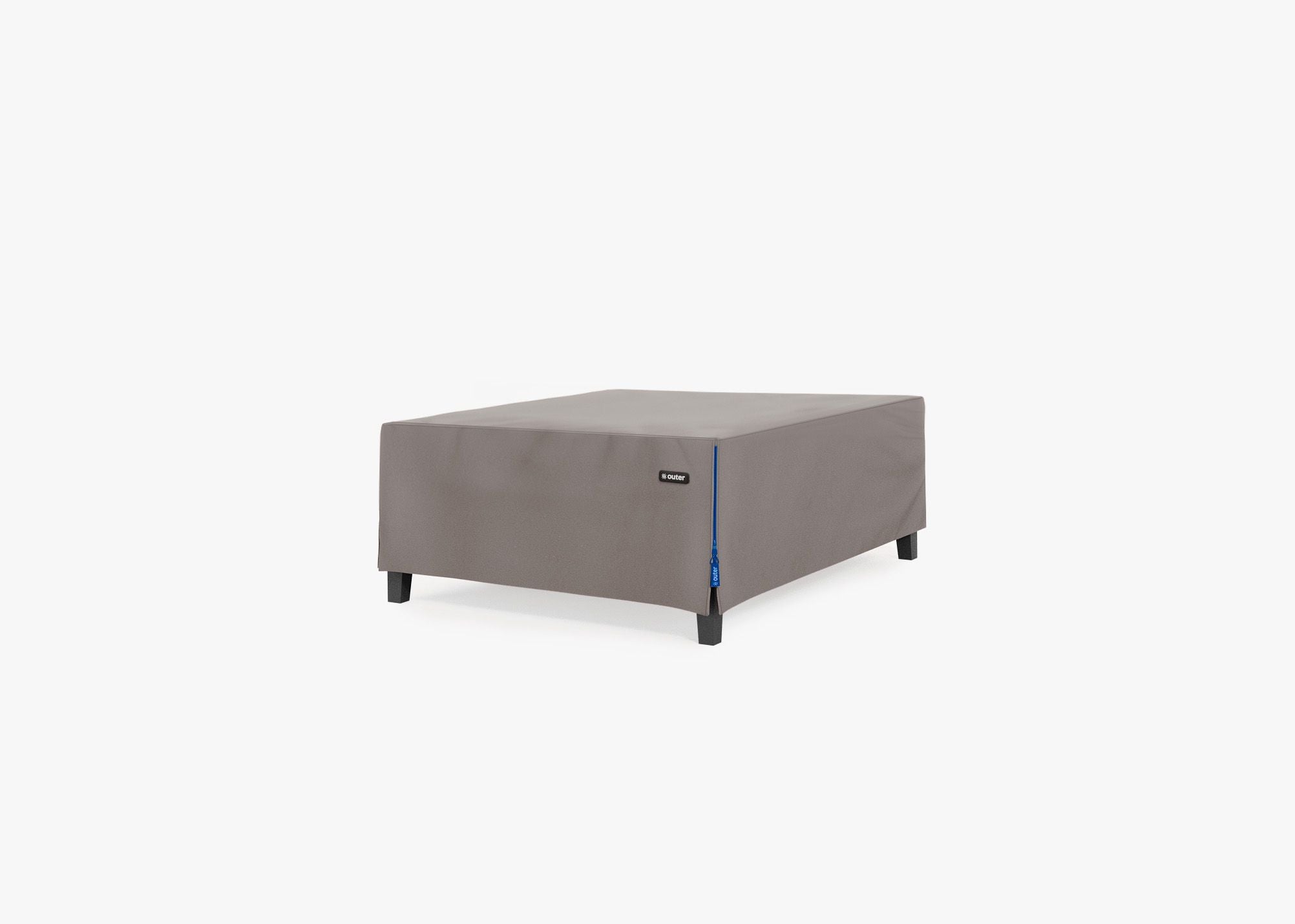 Cover for Aluminum Ottoman, left 3/4. Protect your Outer seating from rain, dirt, and snow. #title_default title