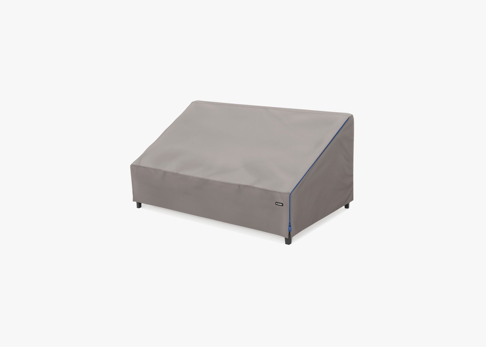Cover for Aluminum Armless Loveseat, left 3/4. Protect your Outer seating from rain, dirt, and snow. #title_default title