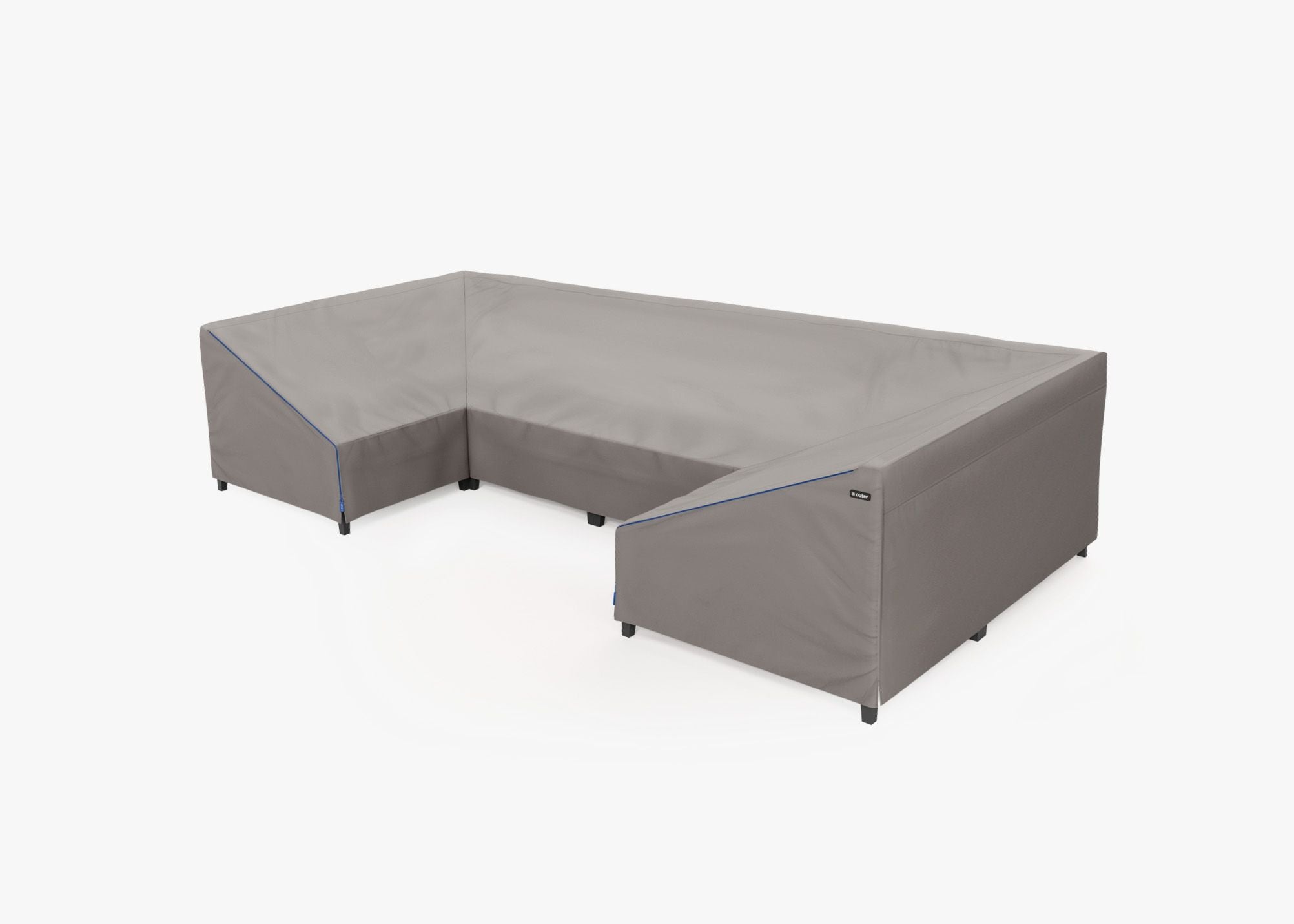 Cover for Aluminum U Sectional - 6 Seat, left 3/4. Protect your Outer seating from rain, dirt, and snow. #title_default title