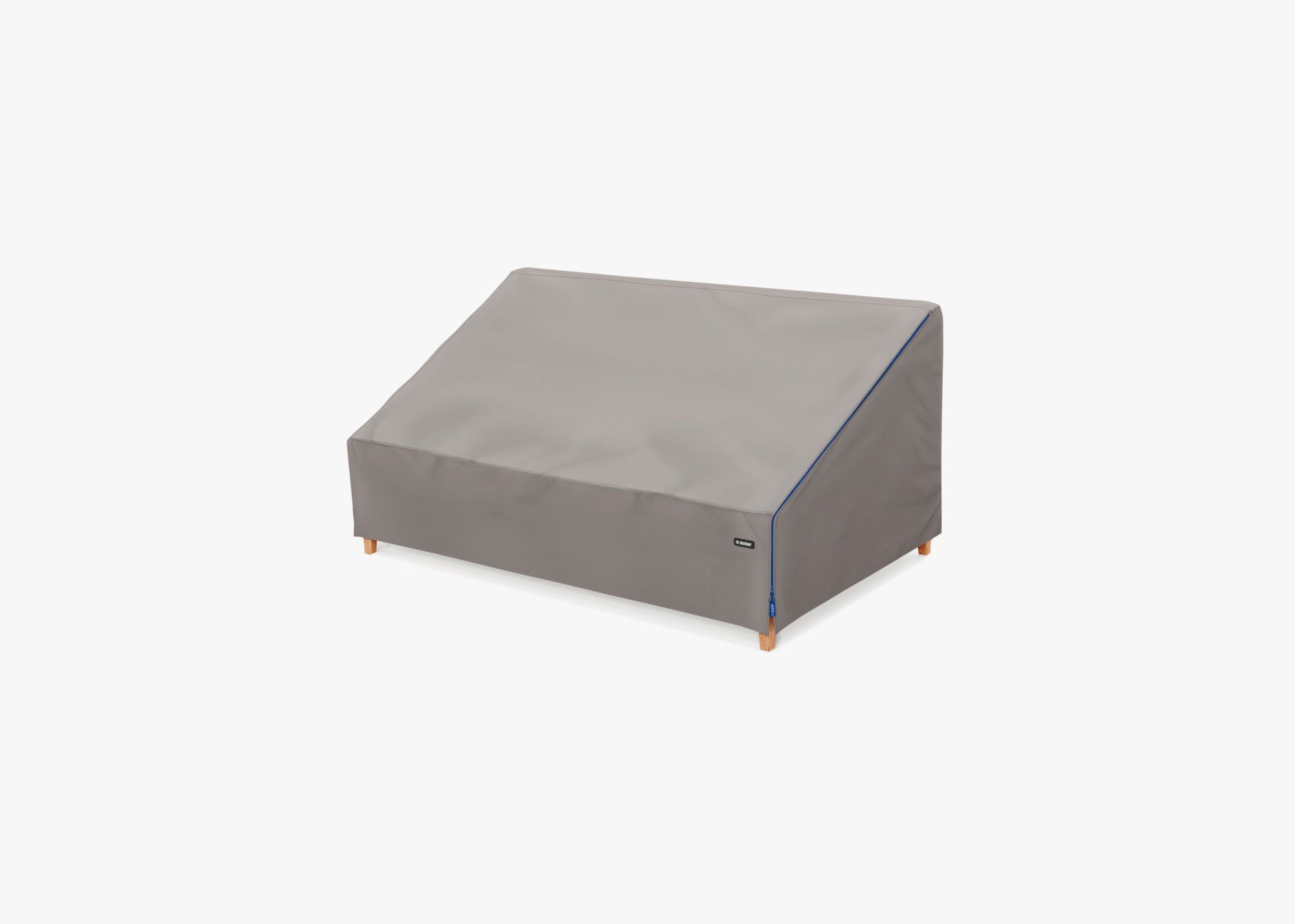 Cover for Teak Armless Loveseat, left 3/4. Protect your Outer seating from rain, dirt, and snow. #title_default title