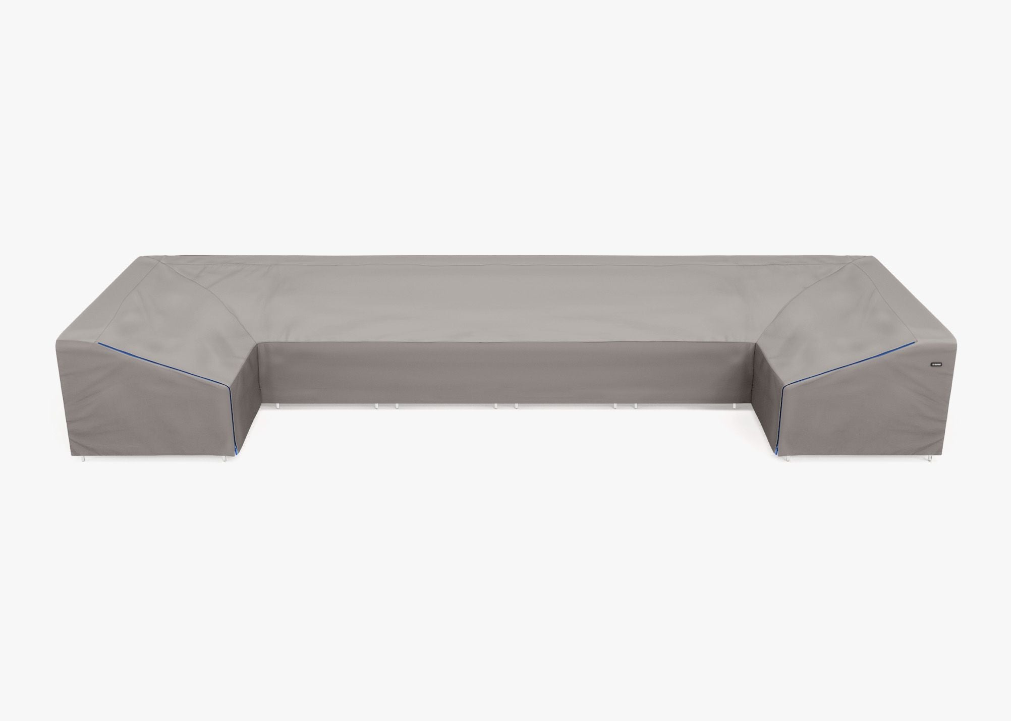 Cover for Wicker U Sectional - 8 Seat, front. Custom fit weather protection for your Outer outdoor furniture. #title_default title