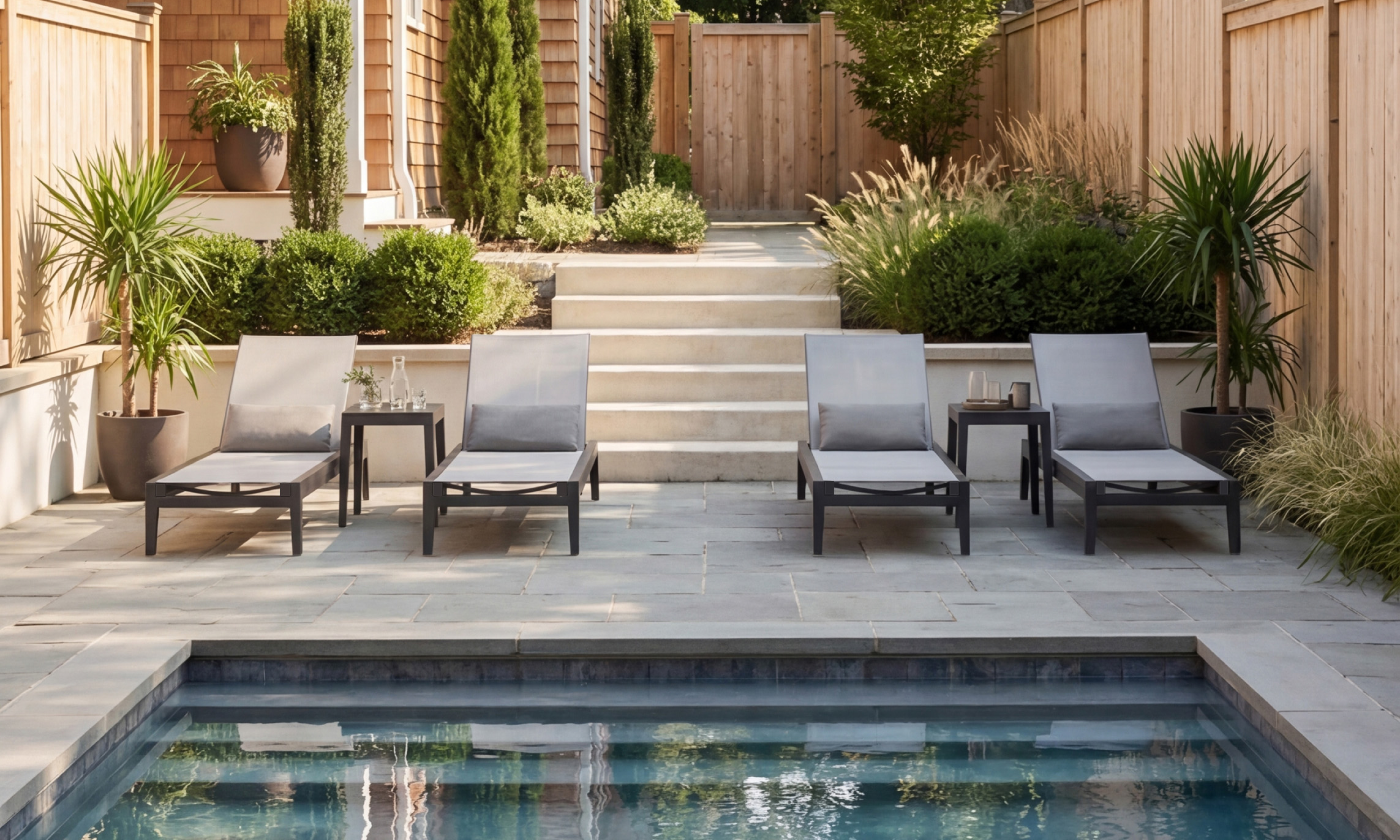 Charcoal Aluminum Outdoor Core Chaise Lounge