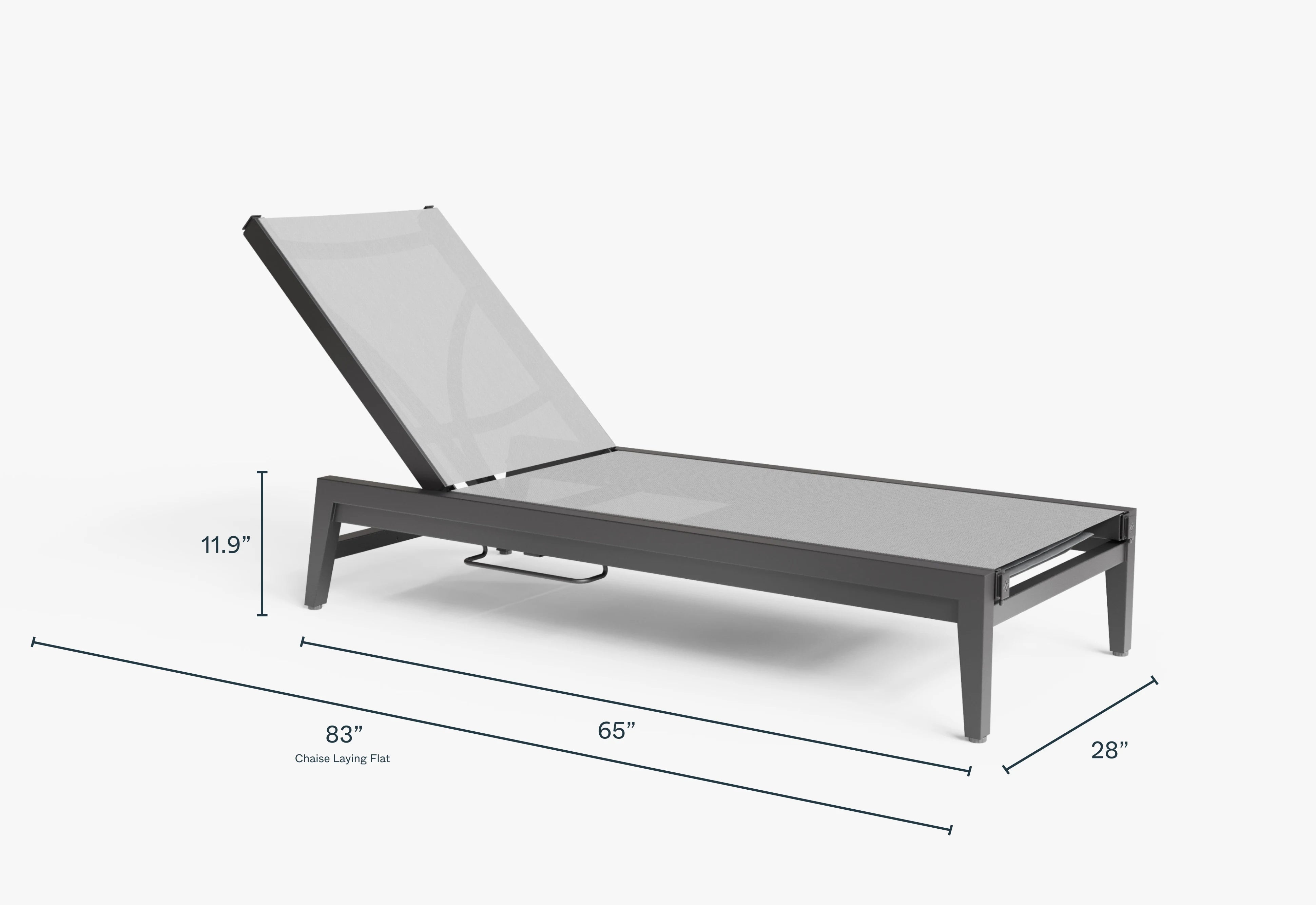 Aluminum Outdoor Infinity Chaise Lounge
