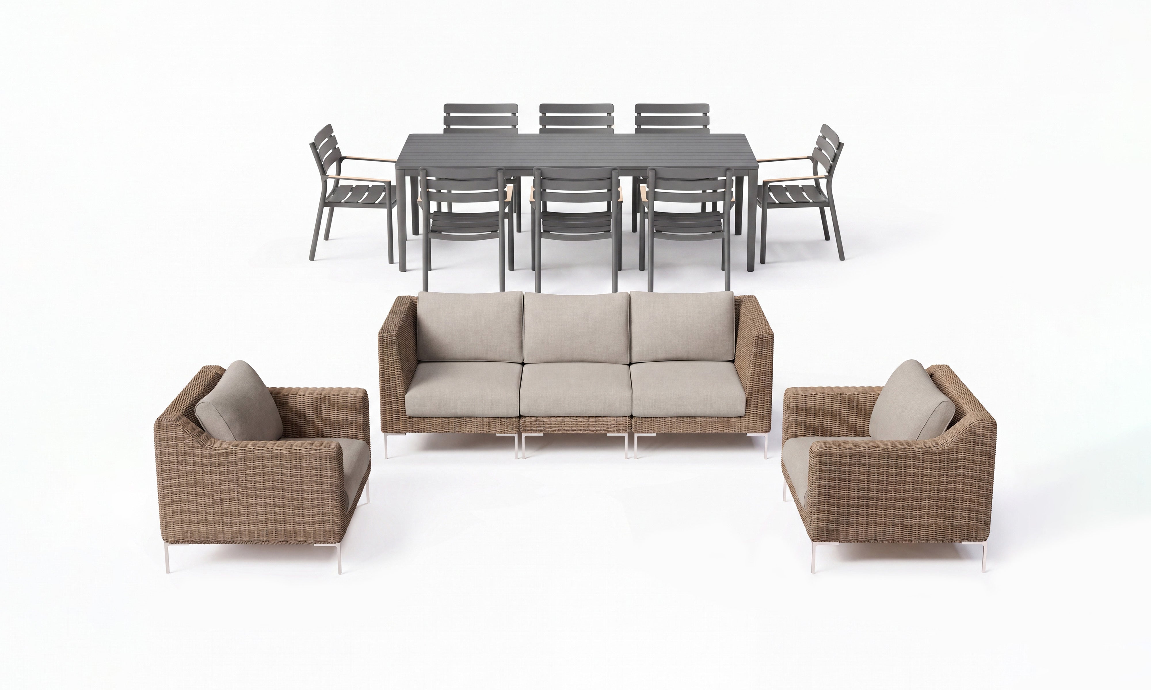 Outer-Sandstone-Gray-Brown-Wicker-Sofa_8_Seat-Aluminum-Dining_Set1.
#color_sandstone gray