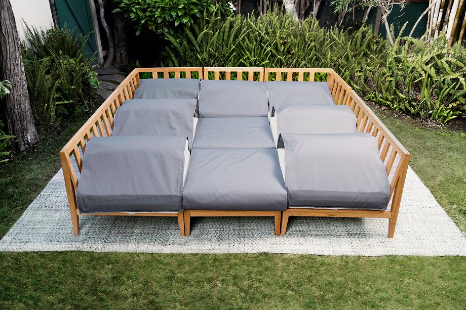 Teak Multifunctional Outdoor Ottoman
