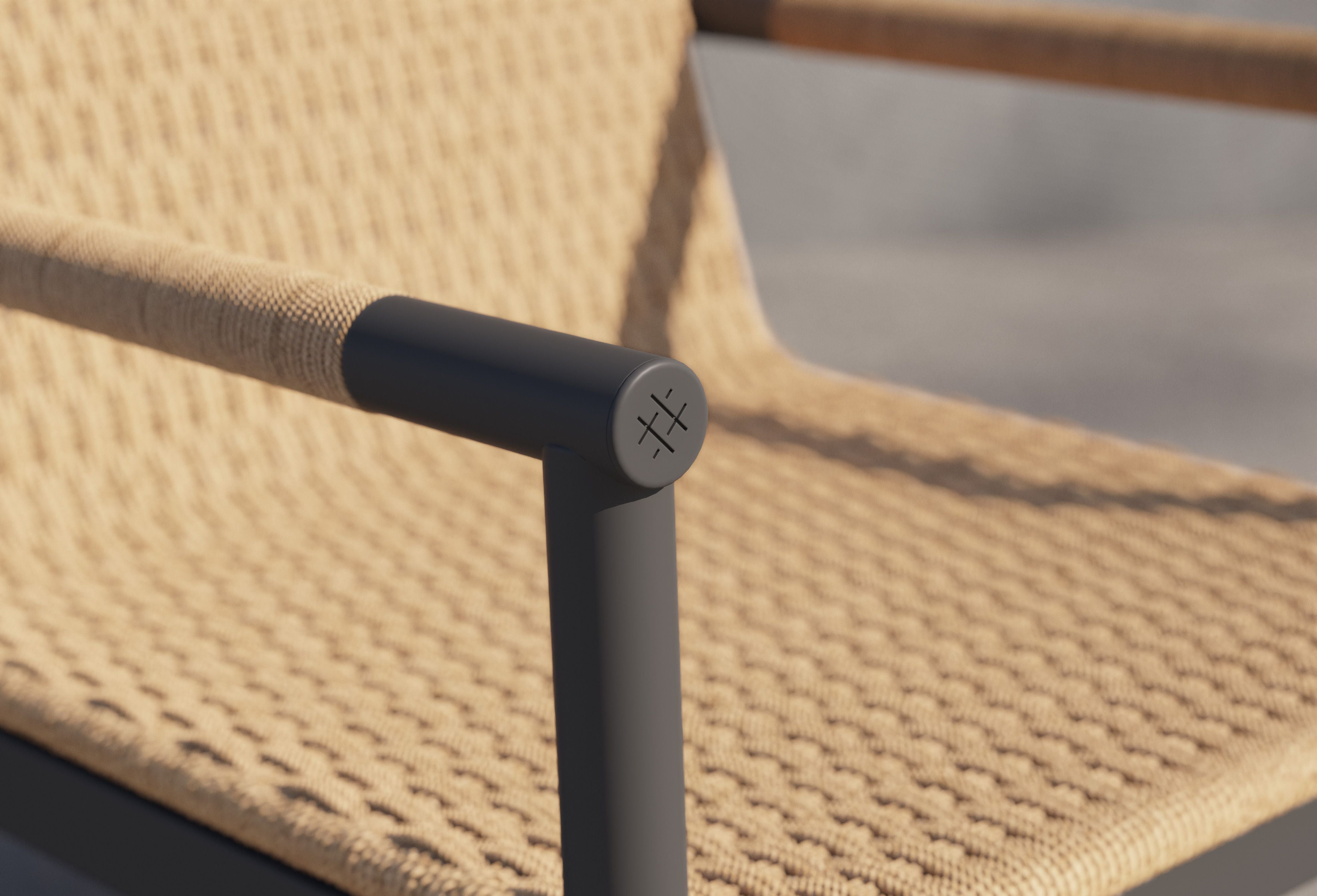 Wicker + Aluminum Flex Loveseat and Conversation Set