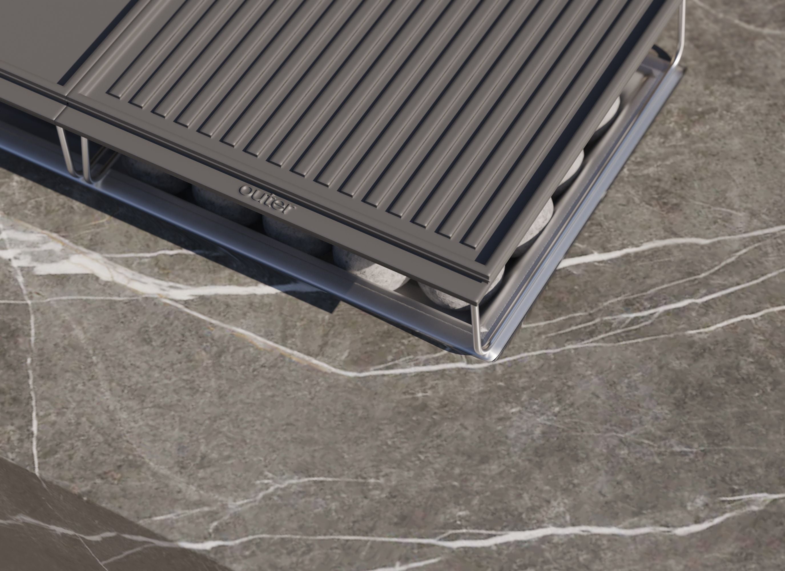 OuterStone Fire Pit Cooking Set + Propane Tank Cover - Rectangular