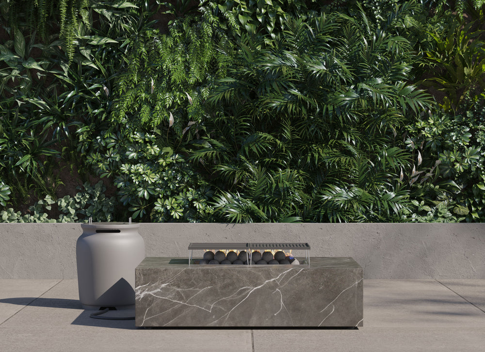 OuterStone Fire Pit Cooking Set + Propane Tank Cover - Rectangular #style_propane