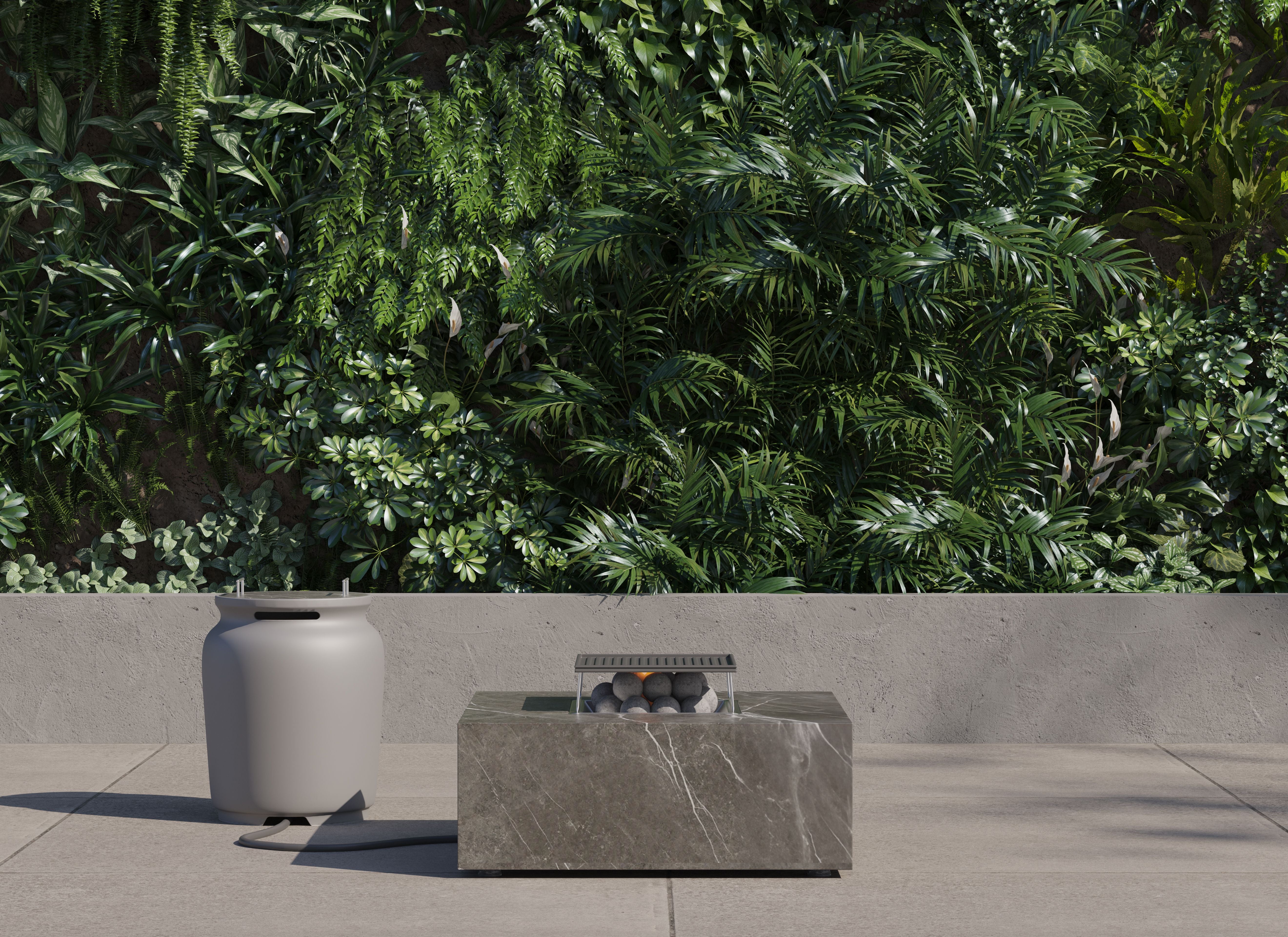 OuterStone Fire Pit Cooking Set + Propane Tank Cover - Square #style_propane