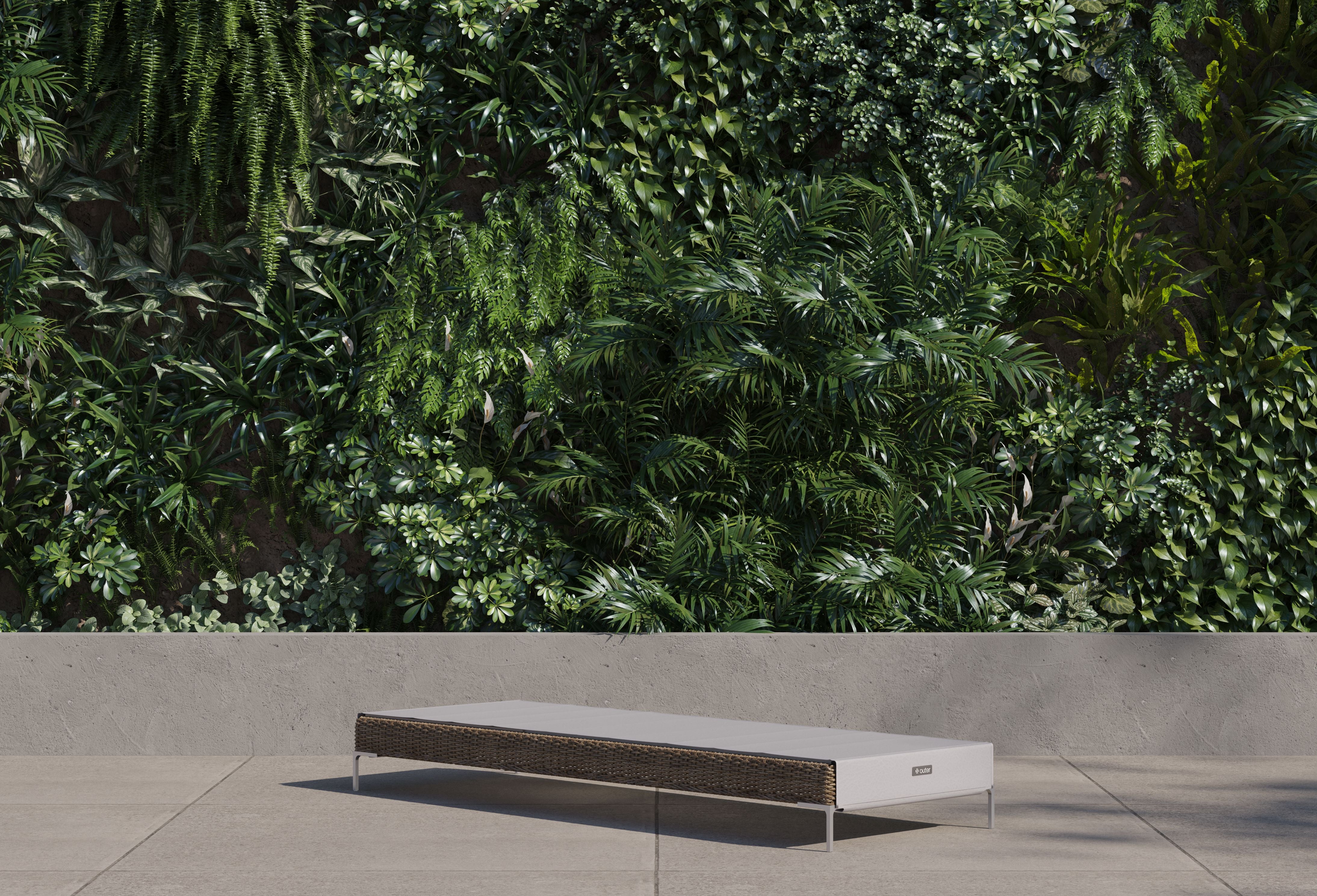 Wicker Outdoor Core Chaise Lounge #color_brown wicker