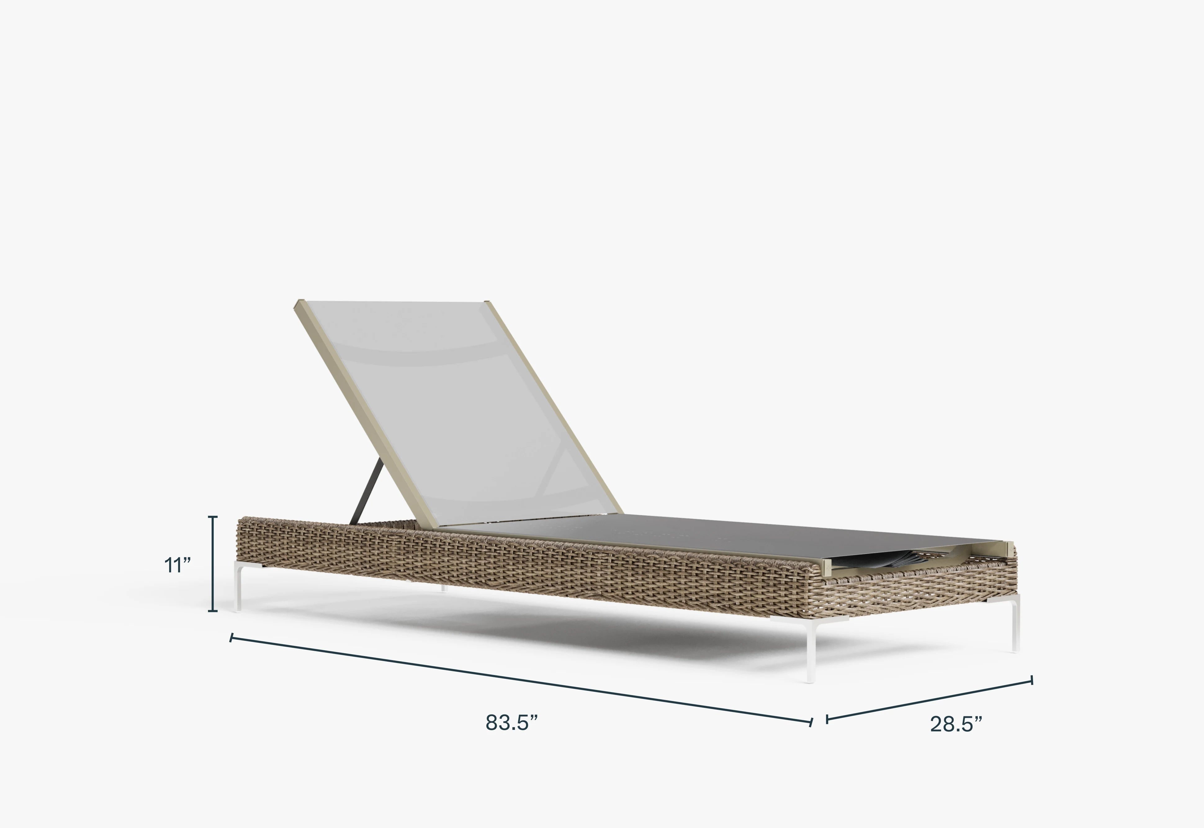 Wicker Outdoor Core Chaise Lounge