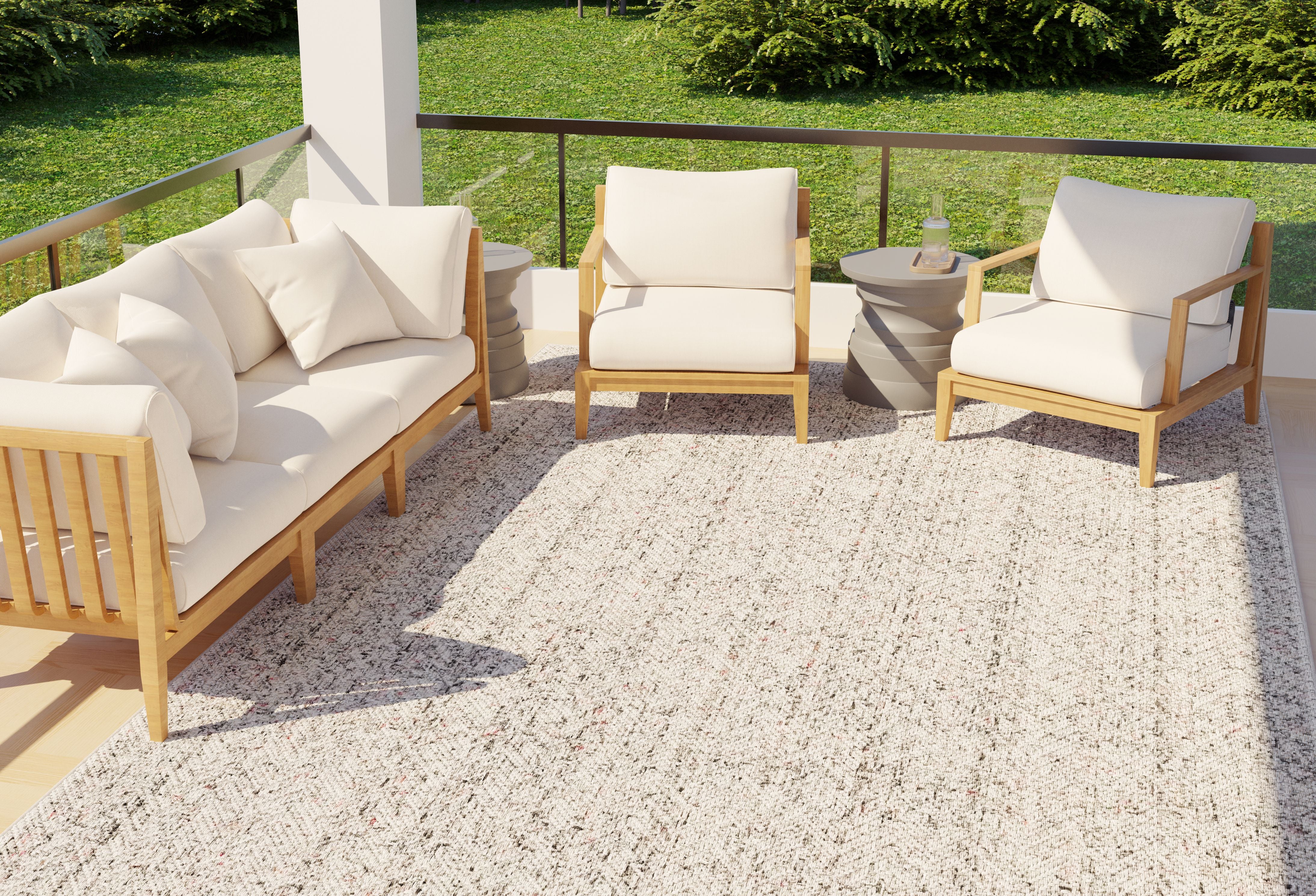 1188 Eco-Friendly Outdoor Rug in Seashell Gray
