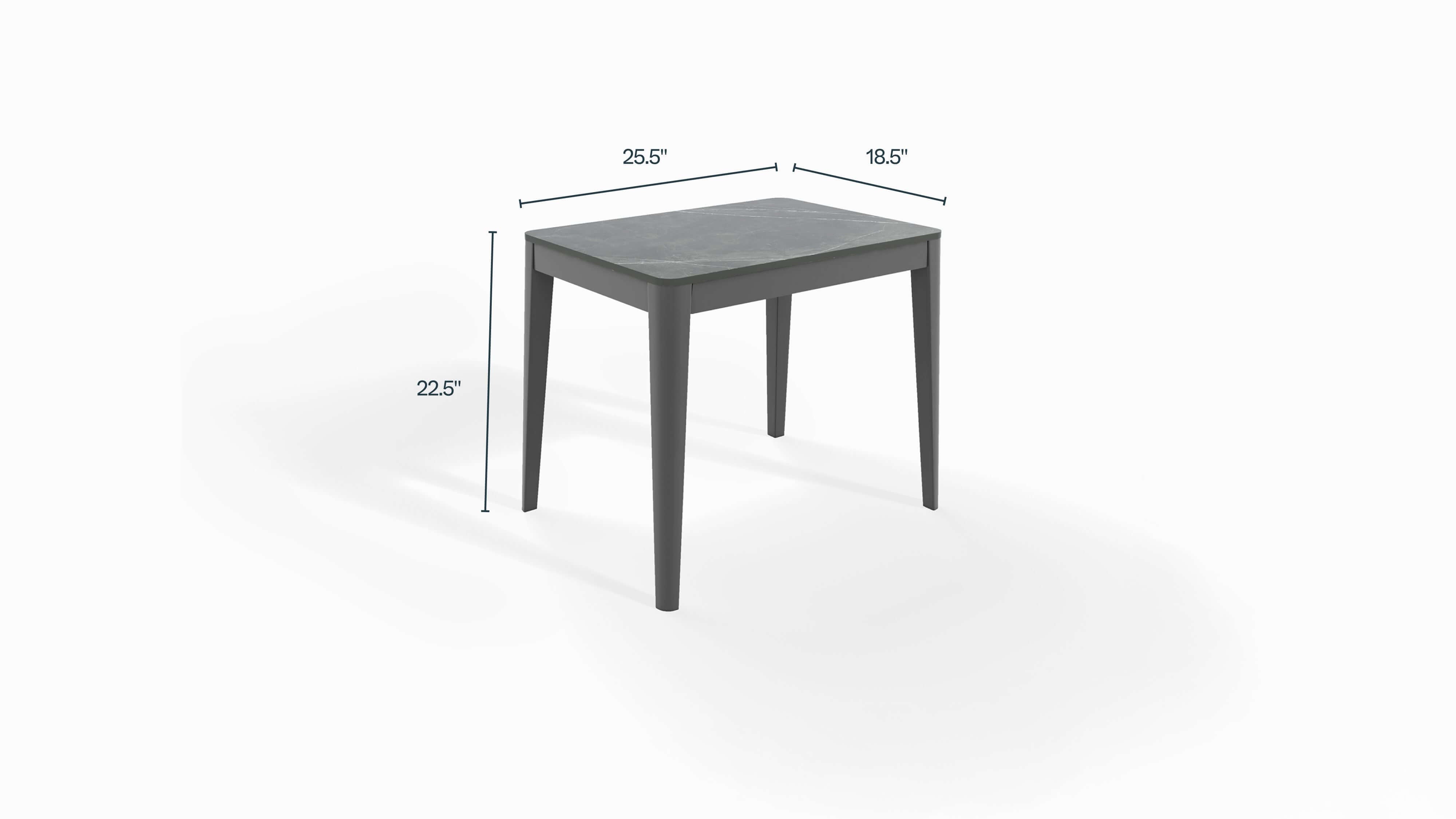 OuterStone Side Table with Dimensions #color_mineral gray
