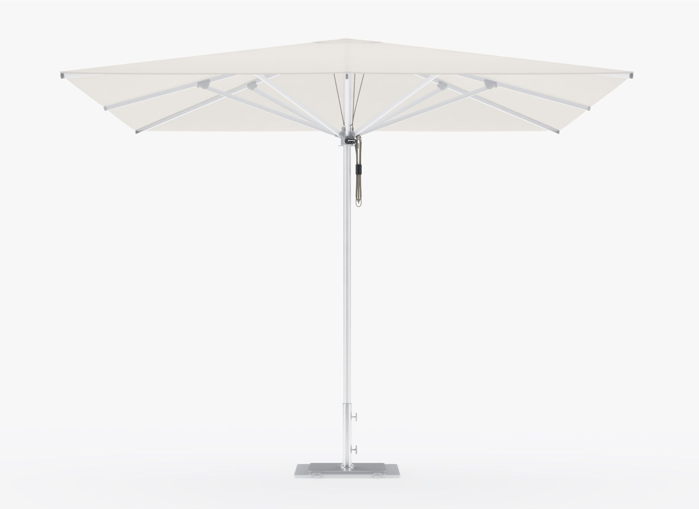 Marine-Grade Aluminum Outdoor Umbrella #style_square - white