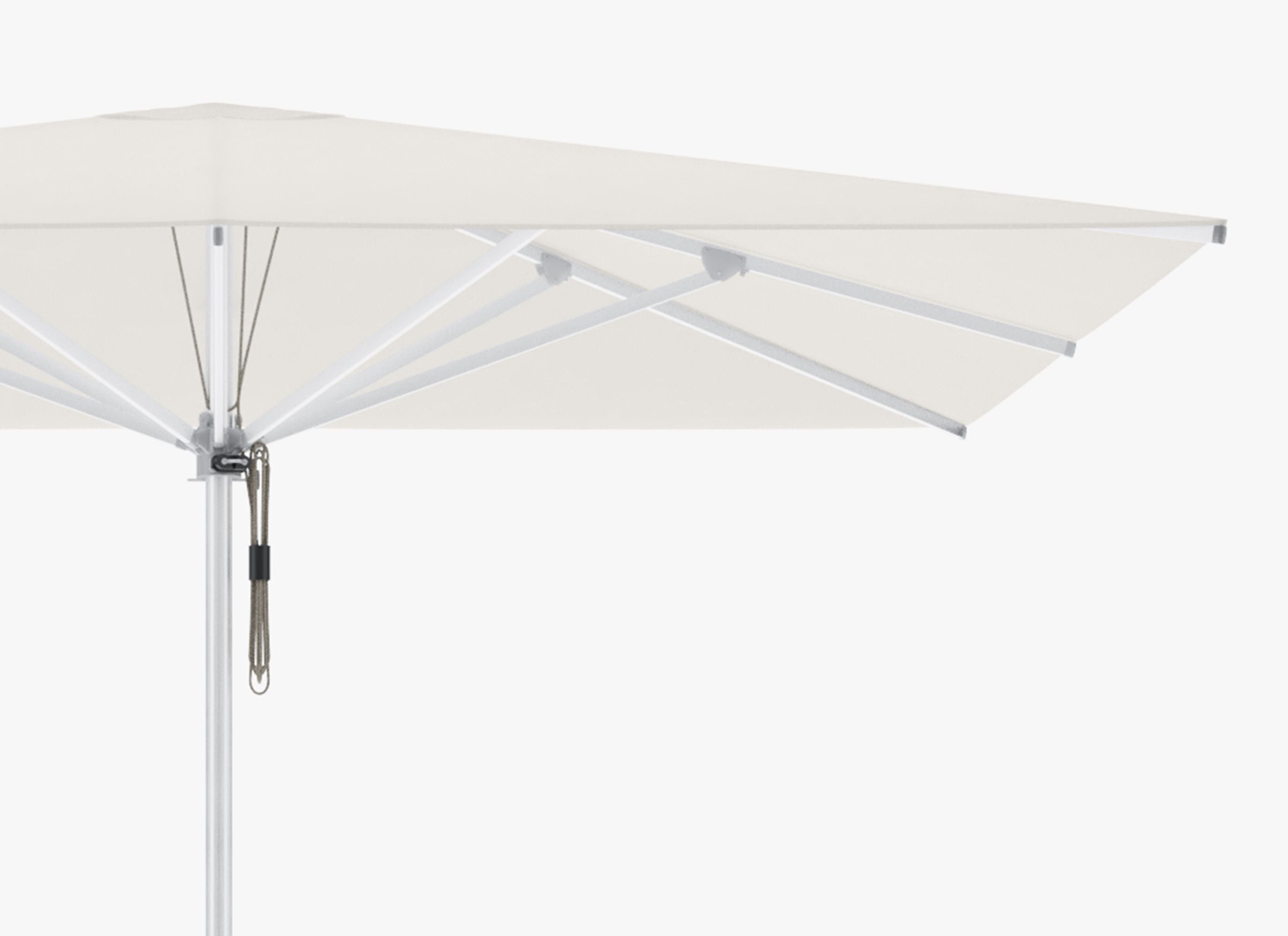 Marine-Grade Aluminum Outdoor Umbrella #style_square - white