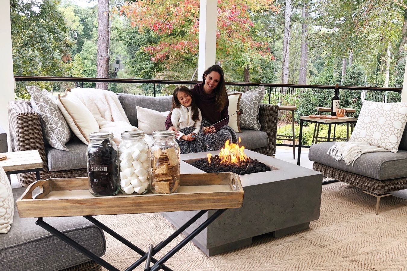 Concrete Patio Ideas with Fire Pit | Modern Outdoor Design Inspiration from Outer