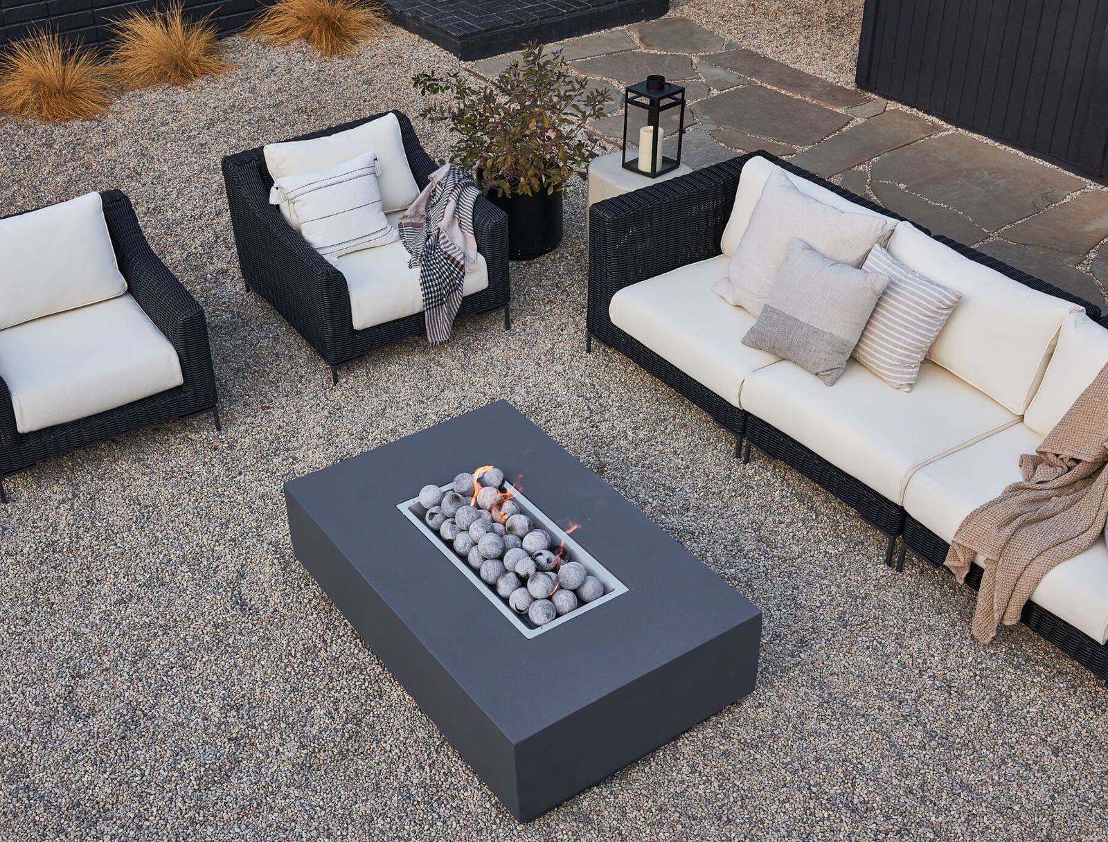 wicker sofa and fire pit table https://liveouter.com/