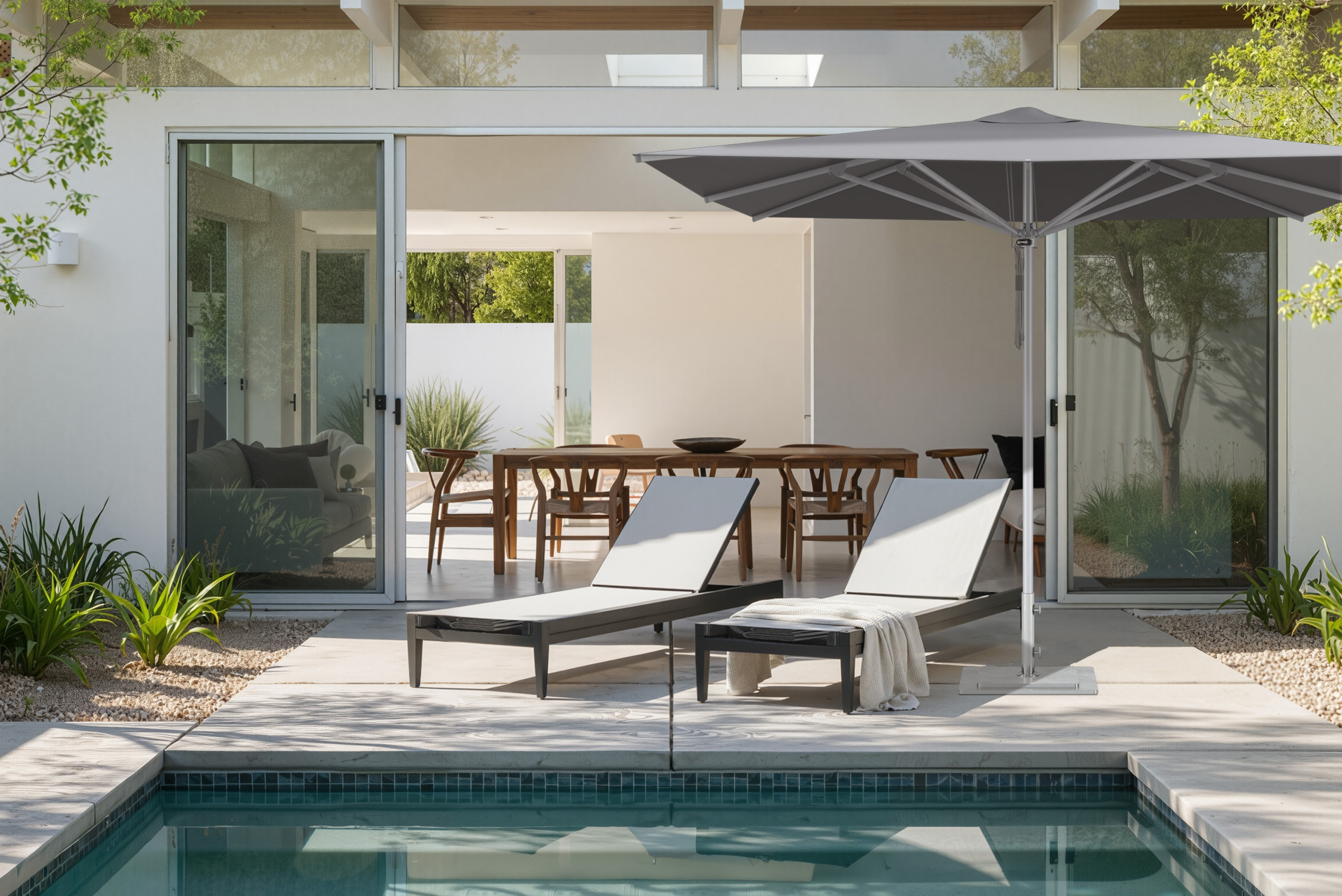 Reclining Aluminum Lounge Positions That Balance Beauty&Strength