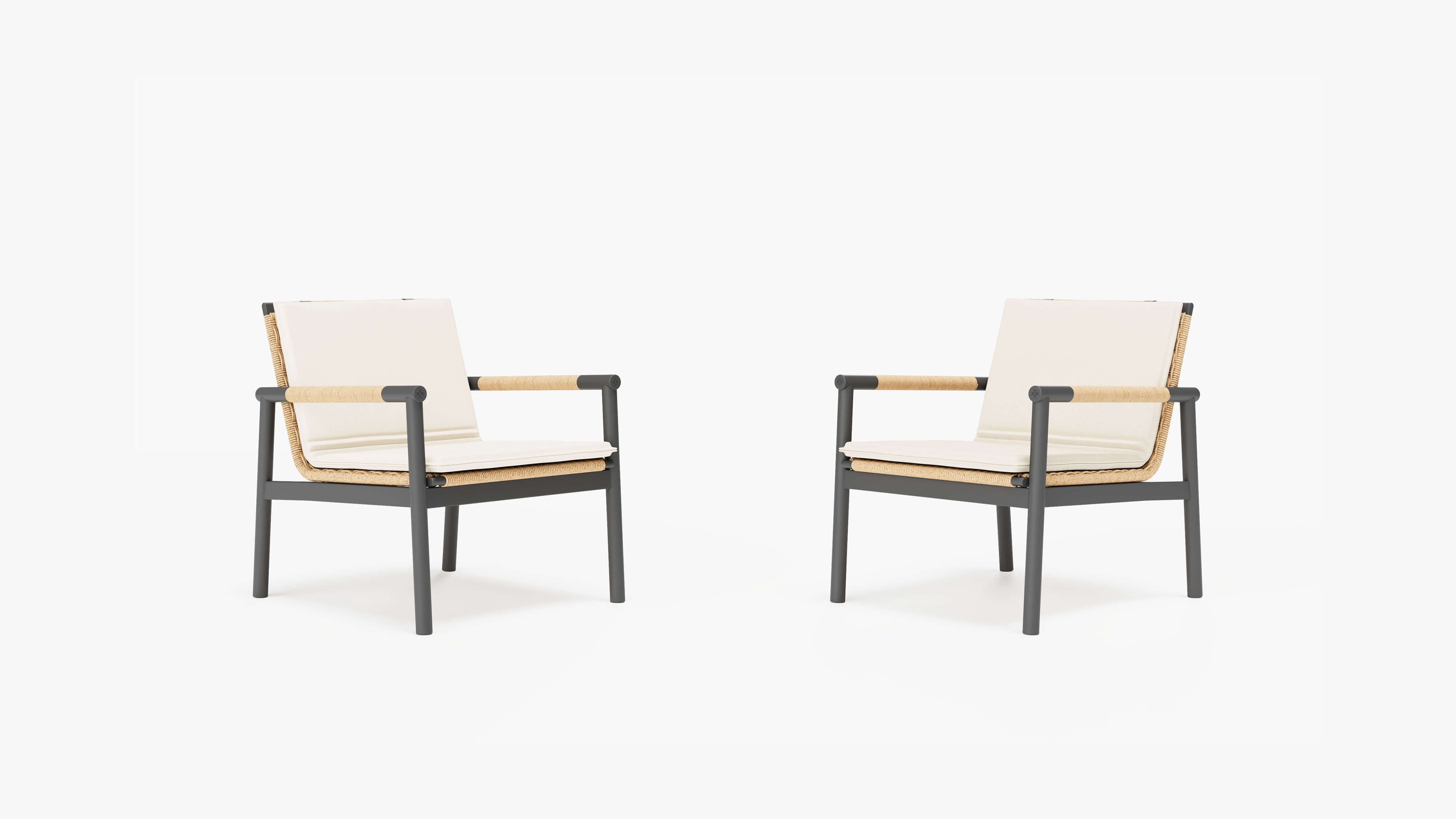 Cushions for Flex Conversation Set #color_palisades cream