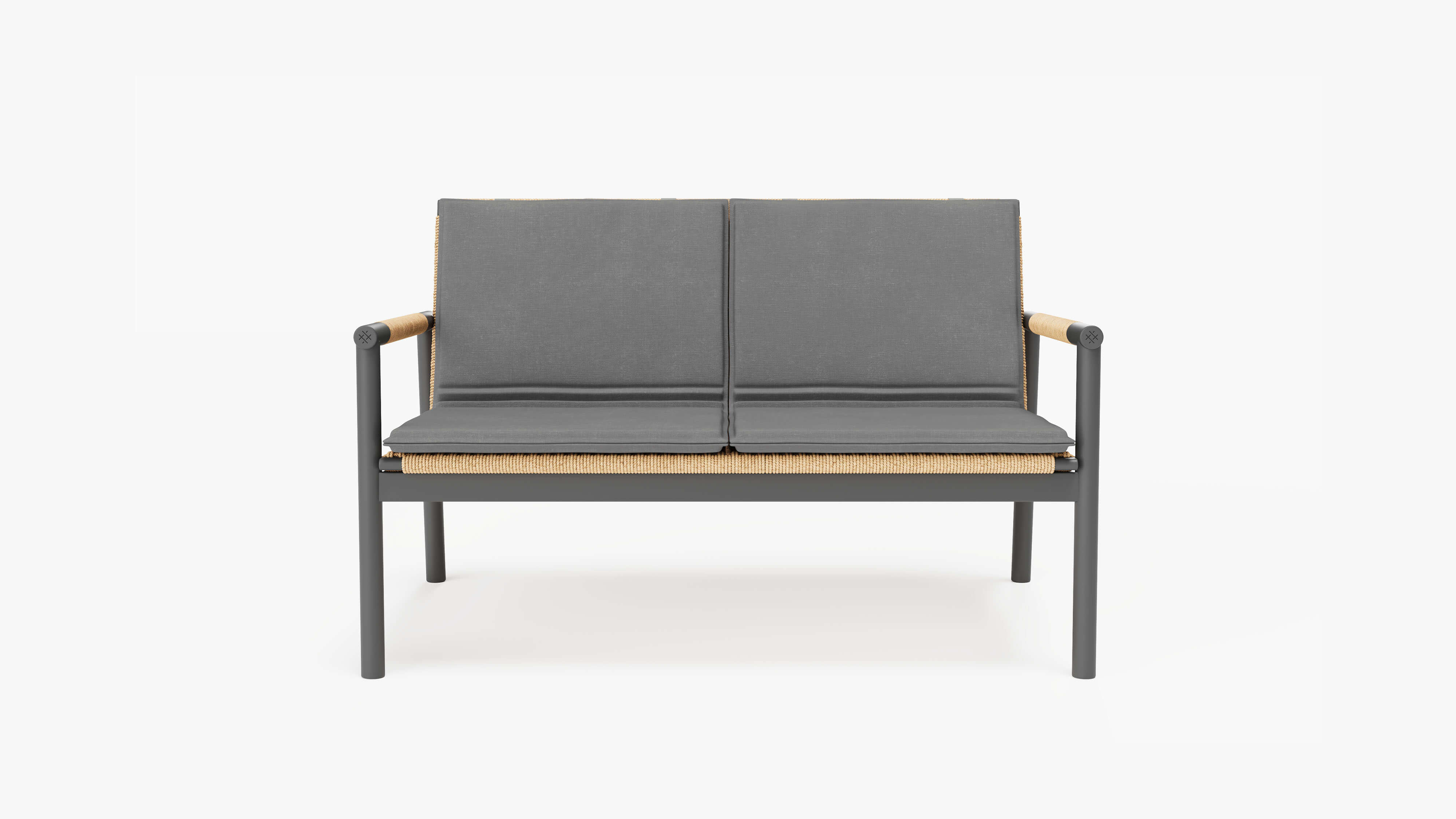 Cushions for Flex Loveseat #color_dark pebble gray