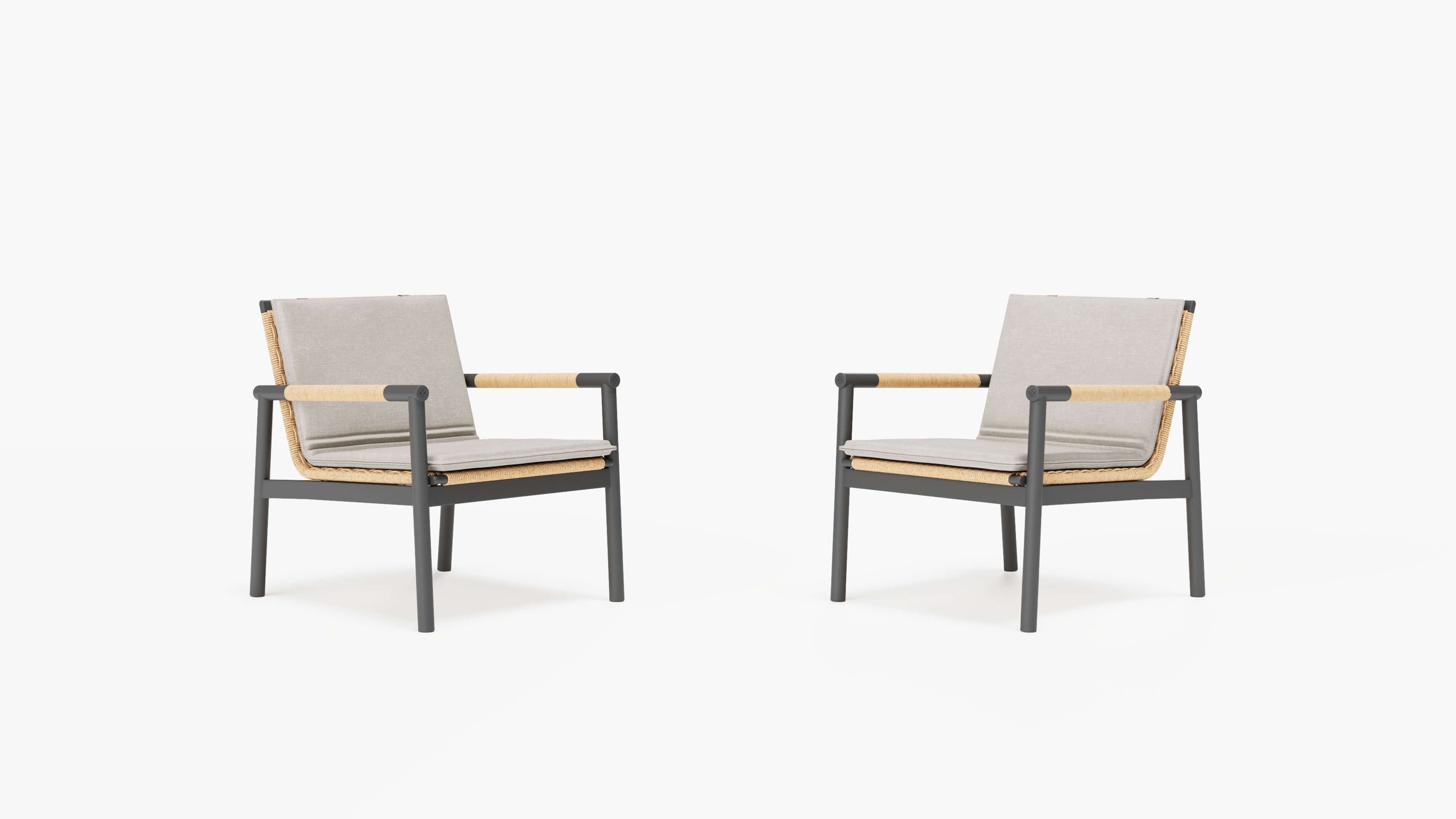 Cushions for Flex Conversation Set #color_sandstone gray
