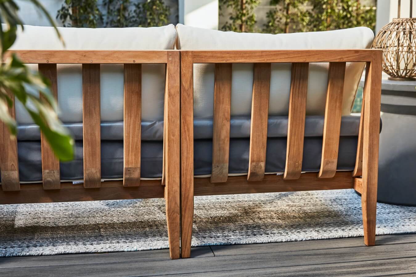 Teak Sofa + Coffee Table Set
