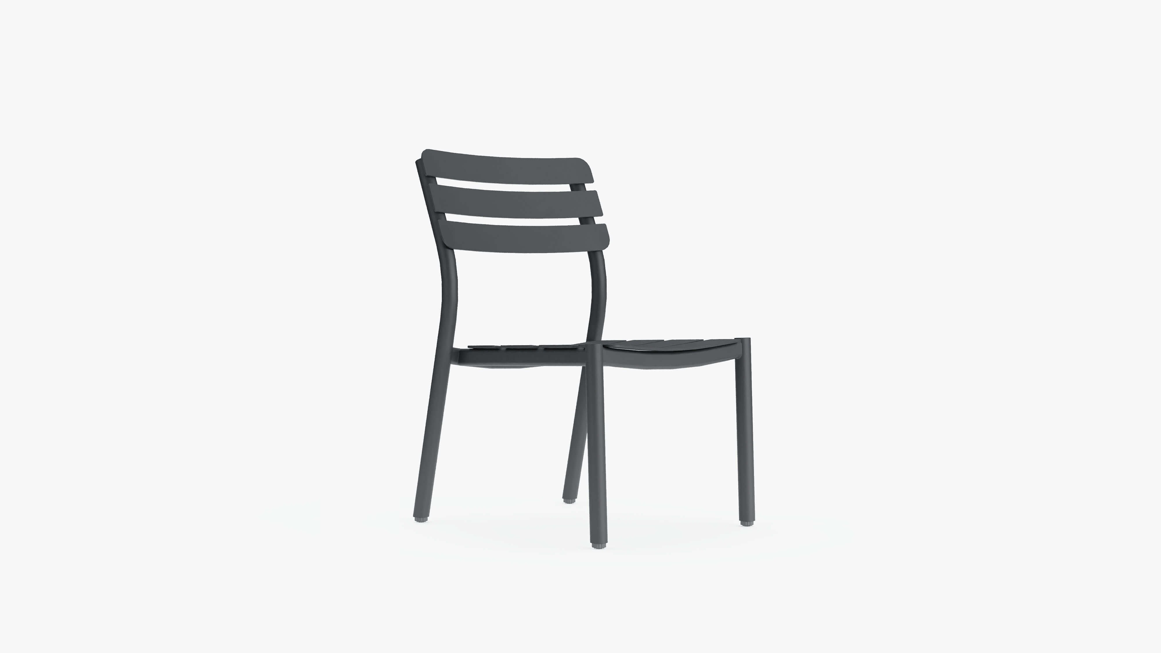 595 Armchair, 3/4 view #color_charcoal
