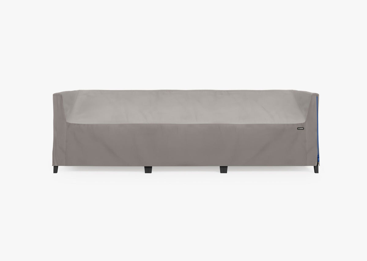 Outer All-Weather Cover on an aluminum outdoor sofa