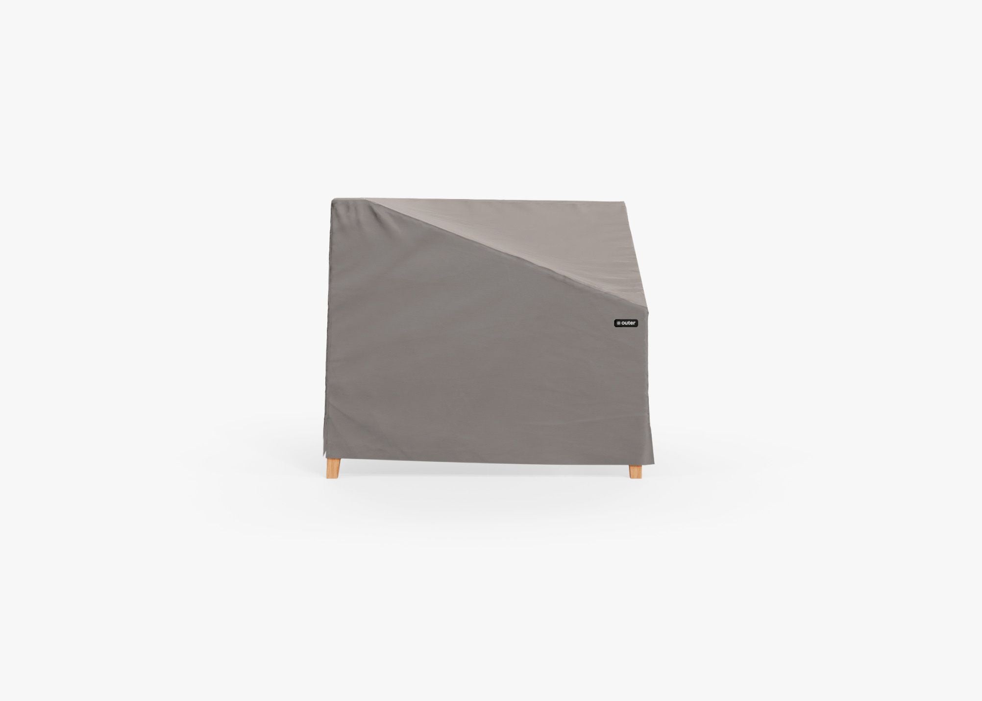 Cover for Teak Sectional Chair - Right, left 3/4. Protect your Outer seating from rain, dirt, and snow. #title_default title