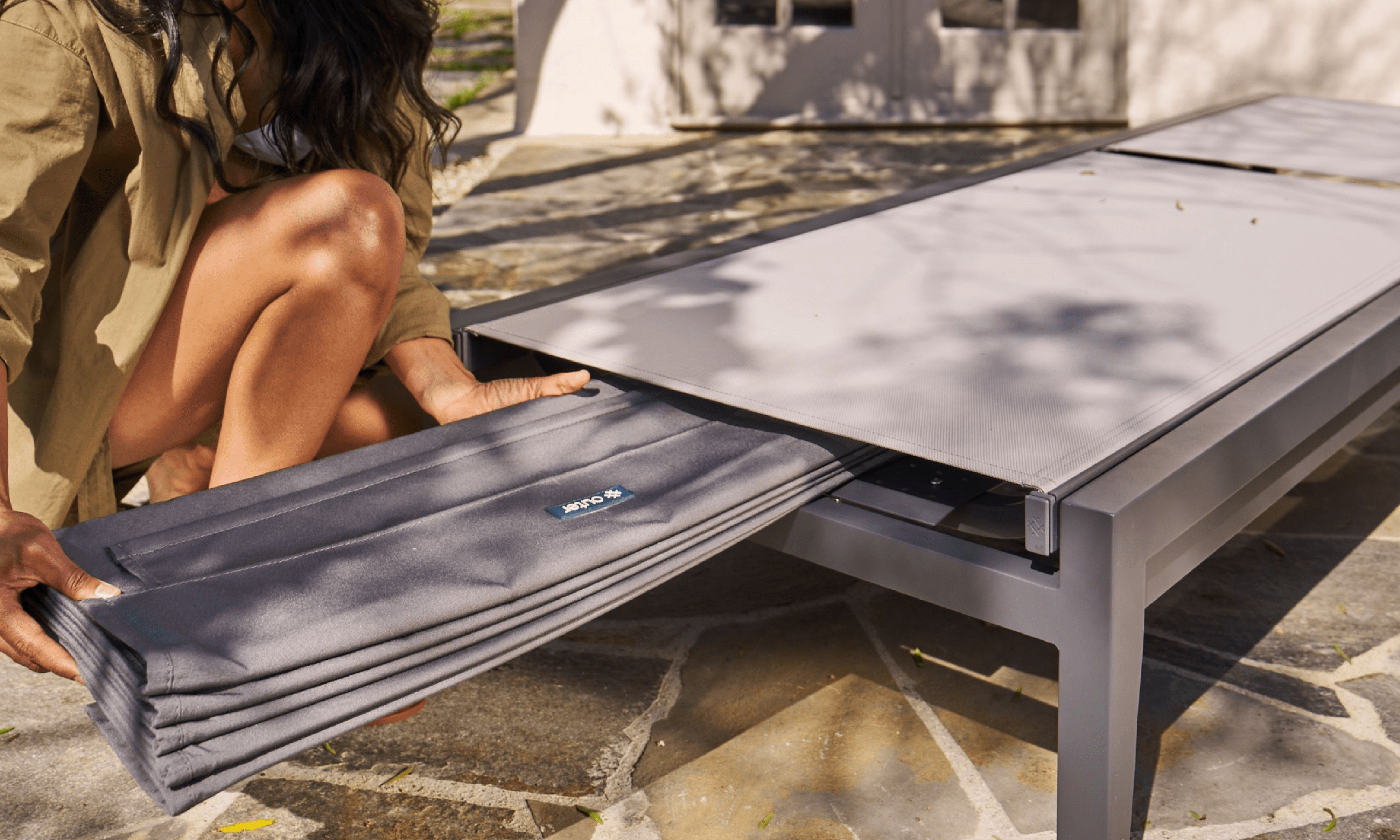 Aluminum Outdoor Infinity Chaise Lounge