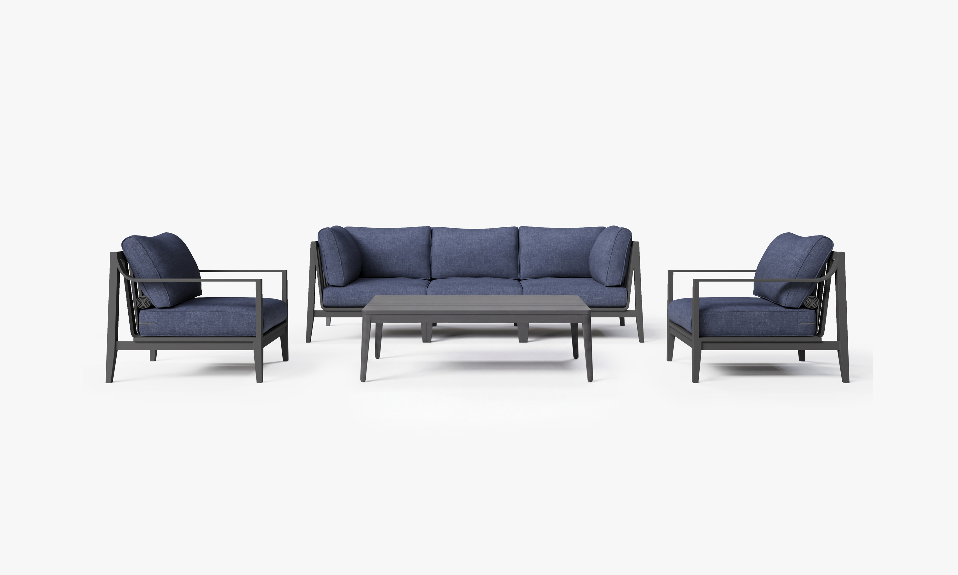Outer-Deep--Sea-Navy-Charcoal-Aluminum-Sofa_Coffee-Table-Set1. #color_deep sea navy
