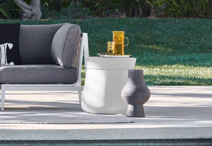 Concrete Outdoor Side Table - Round | Outer