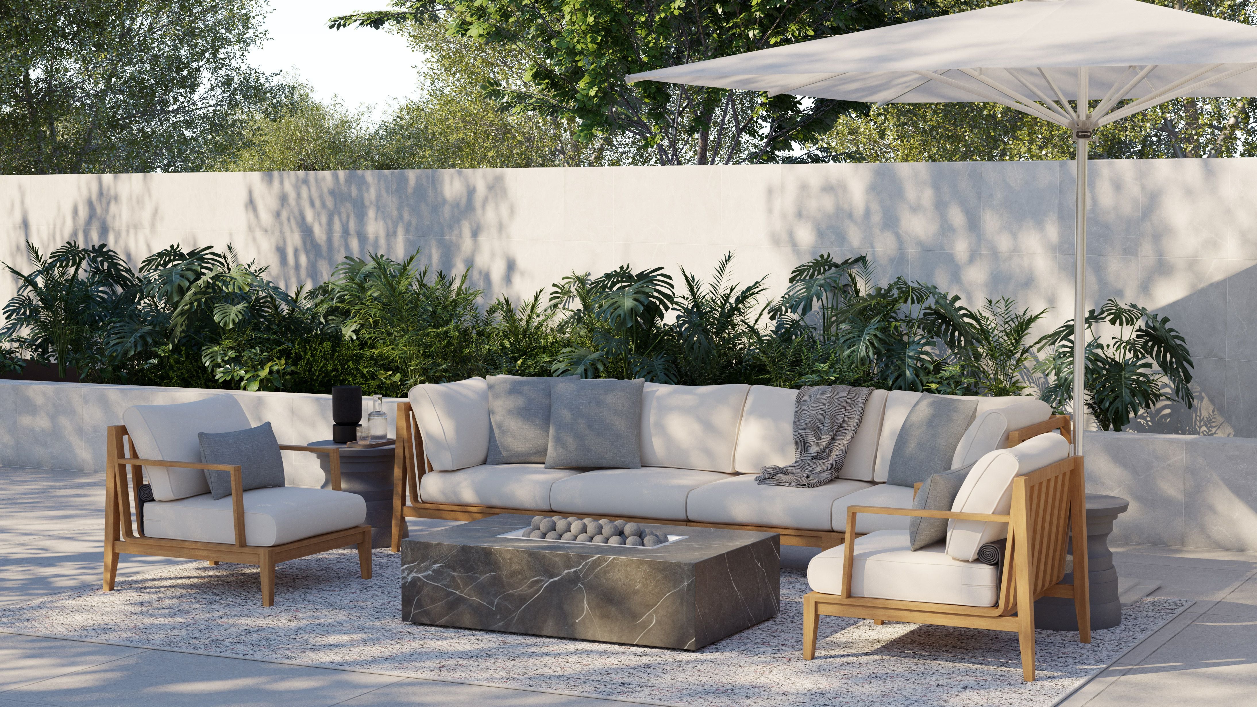 OuterWeave Outdoor Throw Pillow - 20 x 20 #color_pacific fog gray