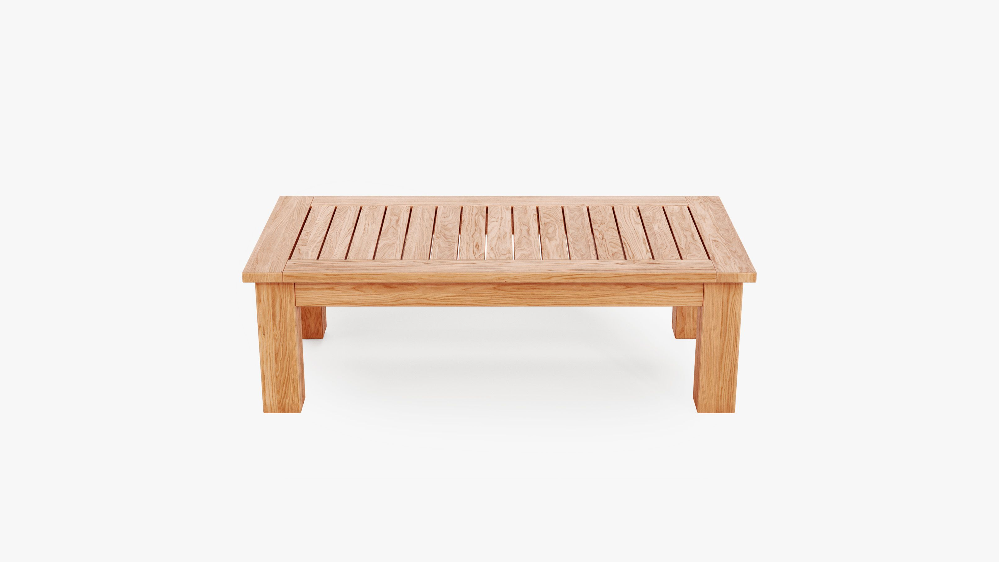 Outdoor coffee table for a terrace sofa or rooftop lounge layout