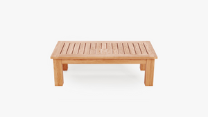 Teak Outdoor Coffee Table - Square Leg - Medium